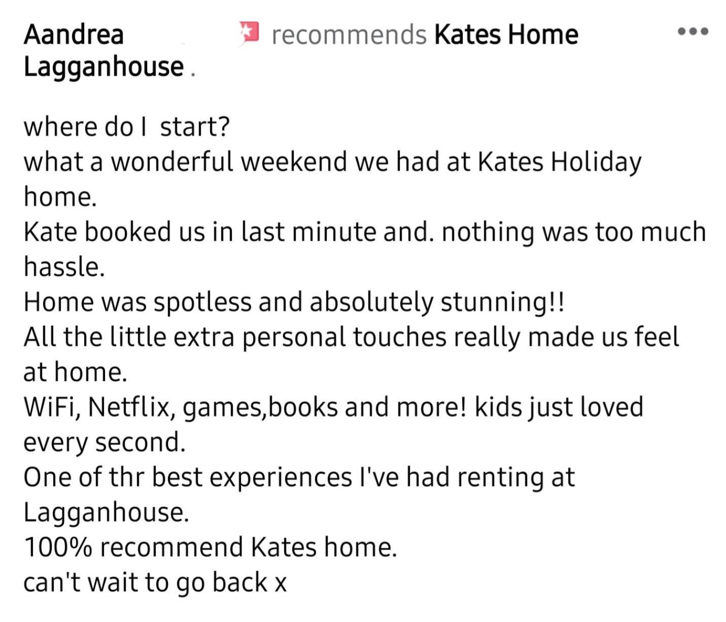 Holiday home Kates Lagganhouse Woodland Way 19